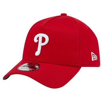 Men's New Era Red Philadelphia Phillies Team Color A-Frame 9FORTY Adjustable Hat