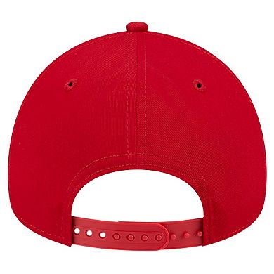 Men's New Era Red Philadelphia Phillies Team Color A-Frame 9FORTY Adjustable Hat