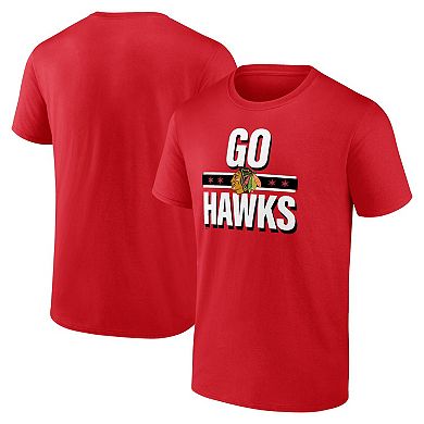 Men's Fanatics Branded Red Chicago Blackhawks Local T-Shirt