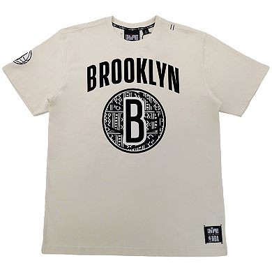 Unisex NBA x Two Hype  Cream Brooklyn Nets Culture & Hoops T-Shirt