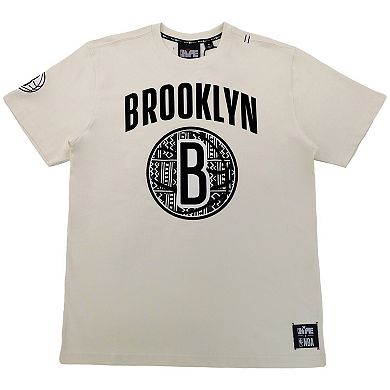 Unisex NBA x Two Hype Cream Brooklyn Nets Culture & Hoops T-Shirt