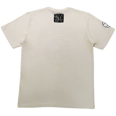 Unisex NBA x Two Hype Cream Brooklyn Nets Culture & Hoops T-Shirt