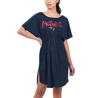 Women's G-III 4Her by Carl Banks Navy New England Patriots Versus Swim Coverup