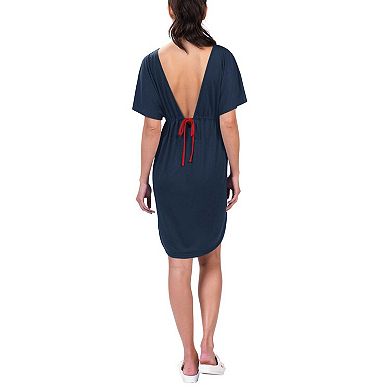 Women's G-III 4Her by Carl Banks Navy New England Patriots Versus Swim Cover-Up