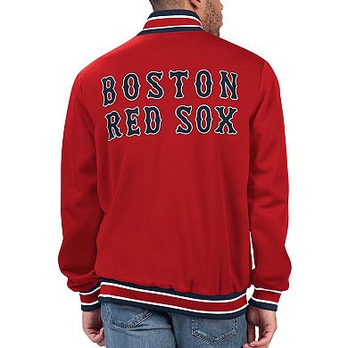 Men's Starter Red Boston Red Sox Secret Weapon Full-Snap Jacket
