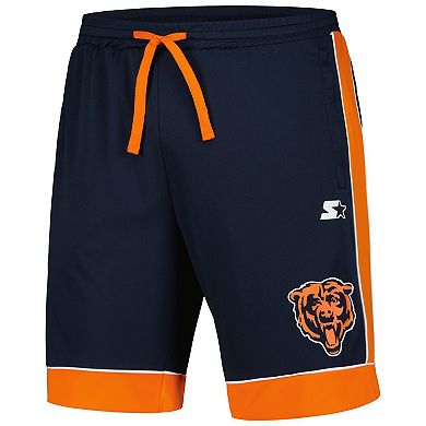 Men's Starter Navy/Orange Chicago Bears Fan Favorite Fashion Shorts