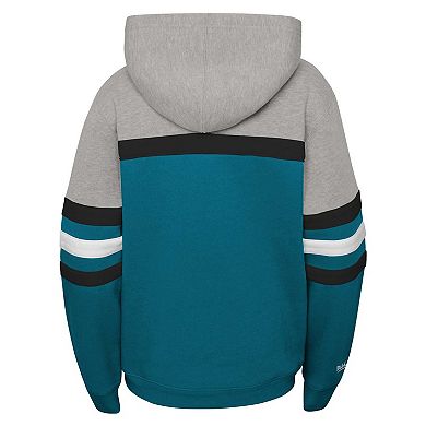 Youth Mitchell & Ness��Teal San Jose Sharks Head Coach Pullover Hoodie