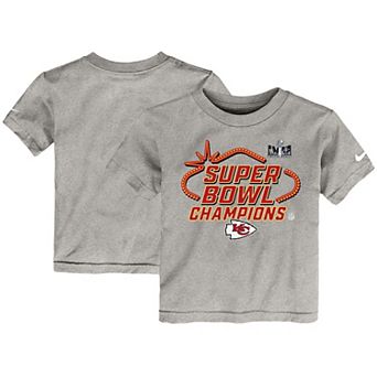 Toddler Nike Gray Kansas City Chiefs Super Bowl LVIII Champions Locker Room Trophy Collection T-Shirt