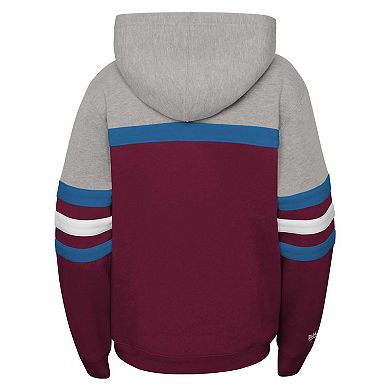 Youth Mitchell & NessÂ Burgundy Colorado Avalanche Head Coach Pullover Hoodie
