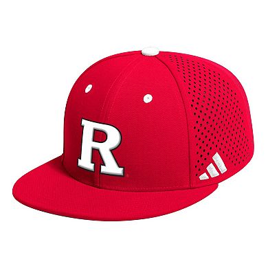 Men's adidas Scarlet Rutgers Scarlet Knights On-Field Baseball Fitted Hat