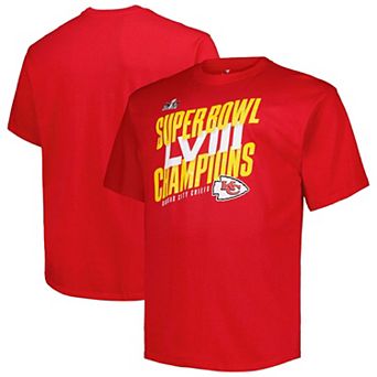 Men's Fanatics Red Kansas City Chiefs Super Bowl LVIII Champions Big & Tall T-Shirt