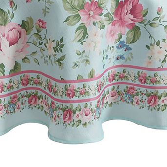 Vintage Floral Garden 70" Round Tablecloth