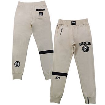 Unisex NBA x Two Hype Cream Brooklyn Nets Culture & Hoops Heavyweight Jogger Pants