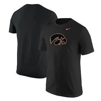 Men's Nike Black Iowa Hawkeyes Logo Color Pop T-Shirt