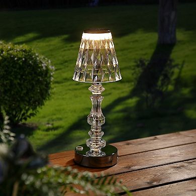 Lillian Bohemian Classic Acrylic Rechargeable Integrated Led Table Lamp