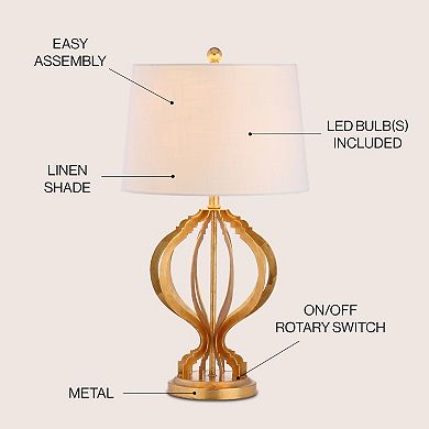 Sebastian Metal Trellis Led Table Lamp