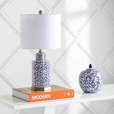 Diana Ginger Jar Ceramicmetal Led Table Lamp
