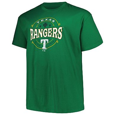 Men's Kelly Green Texas Rangers Big & Tall Celtic T-Shirt
