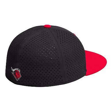 Men's adidas Black Rutgers Scarlet Knights On-Field Baseball Fitted Hat