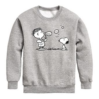 Boys 8-20 Peanuts Rerun & Snoopy Bubbles Fleece