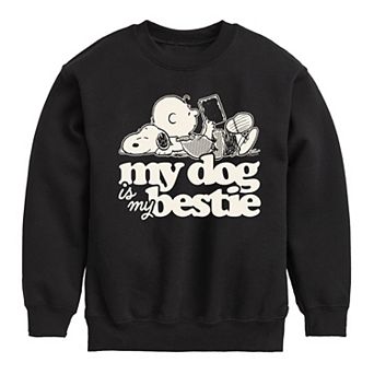 Boys 8-20 Peanuts My Dog Is My Bestie Fleece