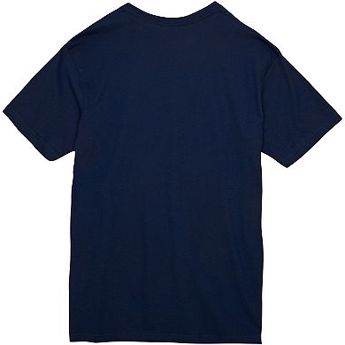 Men's Mitchell & Ness Navy Dallas Mavericks Big & Tall Hardwood Classics Vintage Logo T-Shirt