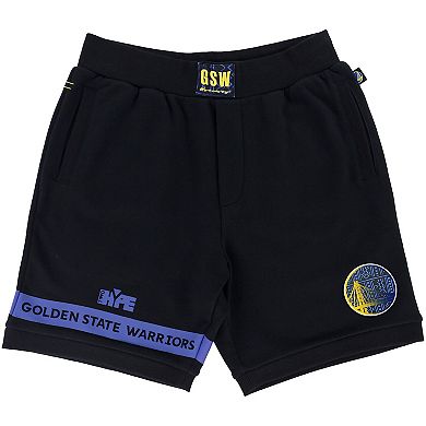 Unisex NBA x Two Hype  Black Golden State Warriors Culture & Hoops Premium Classic Fleece Shorts