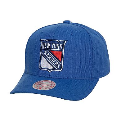 Men's Mitchell & Ness Blue New York Rangers Team Ground Pro Adjustable Hat