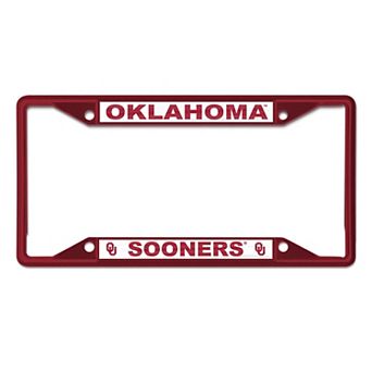 WinCraft Oklahoma Sooners Chrome Color License Plate Frame
