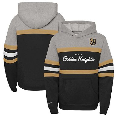Youth Mitchell & NessÂ Black Vegas Golden Knights Head Coach Pullover Hoodie