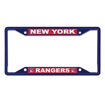 WinCraft New York Rangers Chrome Colored License Plate Frame