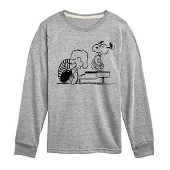 Boys 8-20 Peanuts Schroeder & Snoopy Long Sleeve Graphic Tee