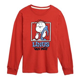 Boys 8-20 Peanuts Linus Van Pelt Long Sleeve Graphic Tee
