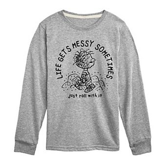 Boys 8-20 Peanuts Pig Pen Life Gets Messy Long Sleeve Graphic Tee