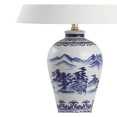 Zhou Ceramiciron Traditional Cottage Led Table Lamp