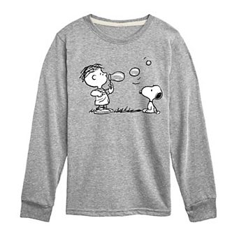 Boys 8-20 Peanuts Rerun & Snoopy Bubbles Long Sleeve Graphic Tee