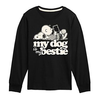 Boys 8-20 Peanuts My Dog Is My Bestie Long Sleeve Graphic Tee
