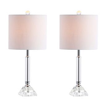 Dana Crystal Columnmetal Led Table Lamp (set Of 2)