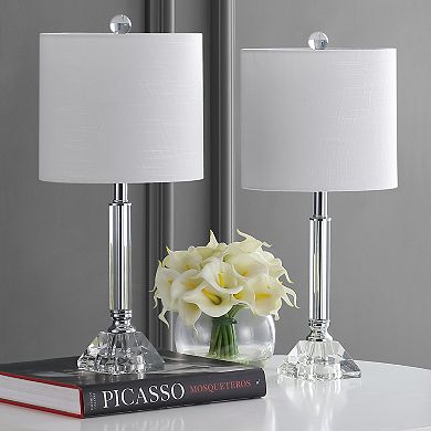 Dana Crystal Columnmetal Led Table Lamp (set Of 2)