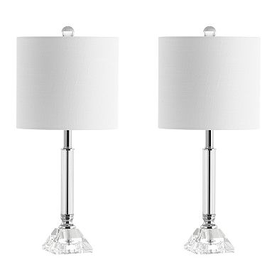 Dana Crystal Columnmetal Led Table Lamp (set Of 2)