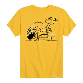 Boys 8-20 Peanuts Schroeder & Snoopy Graphic Tee
