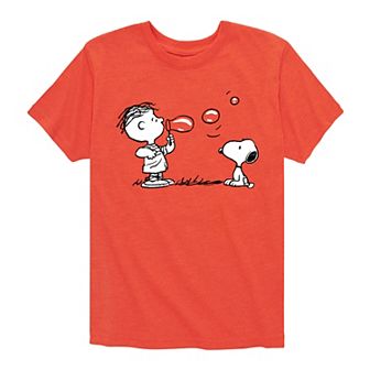 Boys 8-20 Peanuts Rerun & Snoopy Bubbles Graphic Tee
