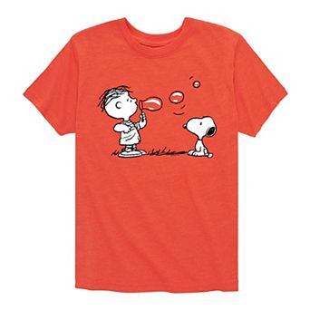 Boys 8-20 Peanuts Rerun & Snoopy Bubbles Graphic Tee