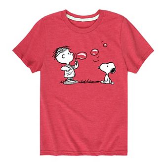 Boys 8-20 Peanuts Rerun & Snoopy Bubbles Graphic Tee