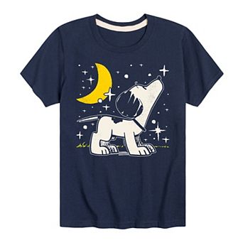 Boys 8-20 Peanuts 1950s Snoopy Stars Graphic Tee