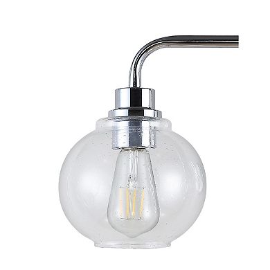 Sandrine Iron/seeded Glass Cottage Rustic Led Vanity Light