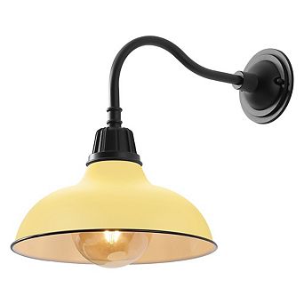 Aurora Farmhouse Industrial Indoor/outdoor Iron Led Gooseneck Arm Sconce