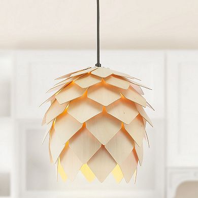 Simon Pinecone Wood Led Pendant
