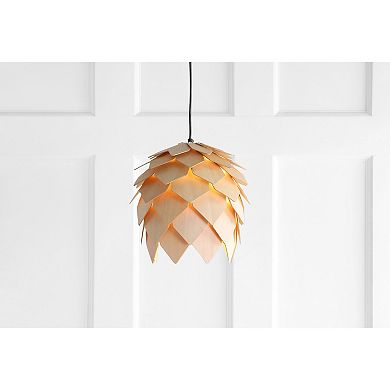 Simon Pinecone Wood Led Pendant