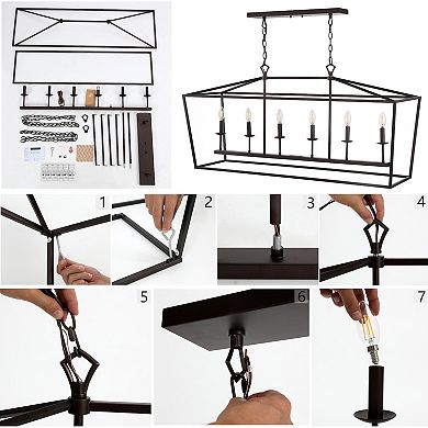 Pagodabulb Lantern Metal Led Pendant